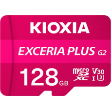 KIOXIA EXCERIA PLUS G2 UHS-I MicroSDXC 128GB 記憶卡 (U3 V30 A1) R: 100MB/s W: 65MB/s KIOXIA EXCERIA PLUS G2 UHS-I MicroSDXC 128GB 記憶卡 (U3 V30 A1) R: 100MB/s W: 65MB/s